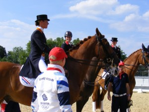 Jenny Strickland with team at Olympics